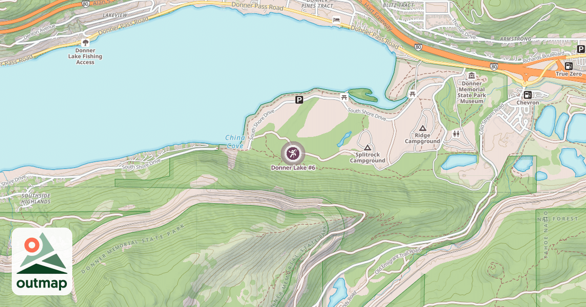Map of Donner Lake #6