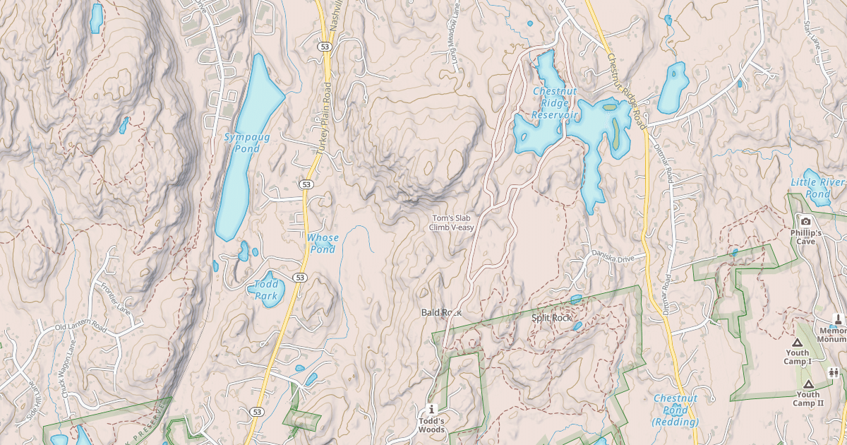Map preview of Tom's Slab Climb