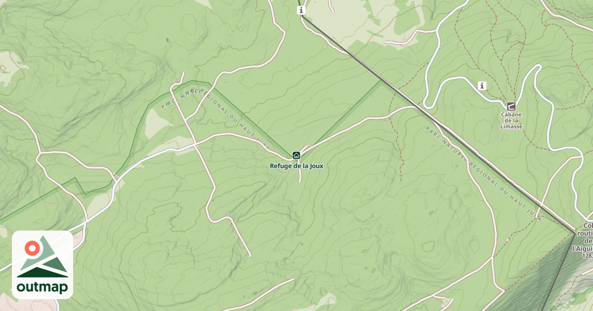 Map of Refuge de la Joux
