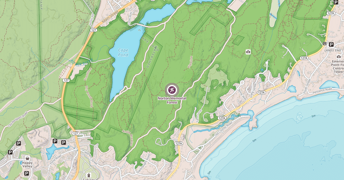 Map preview of Norton Memorial Forest
