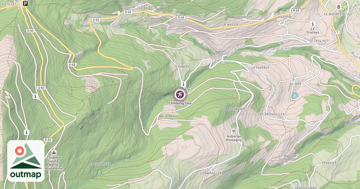 Map of Climbing Site