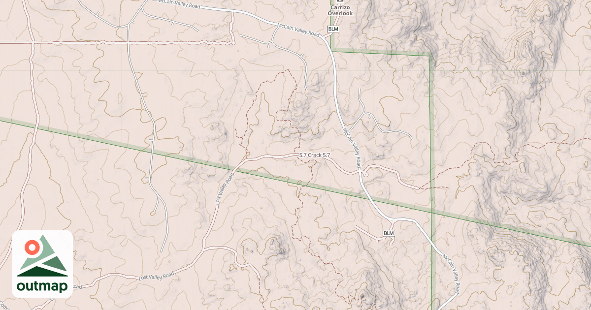 Map of 5.7 Crack