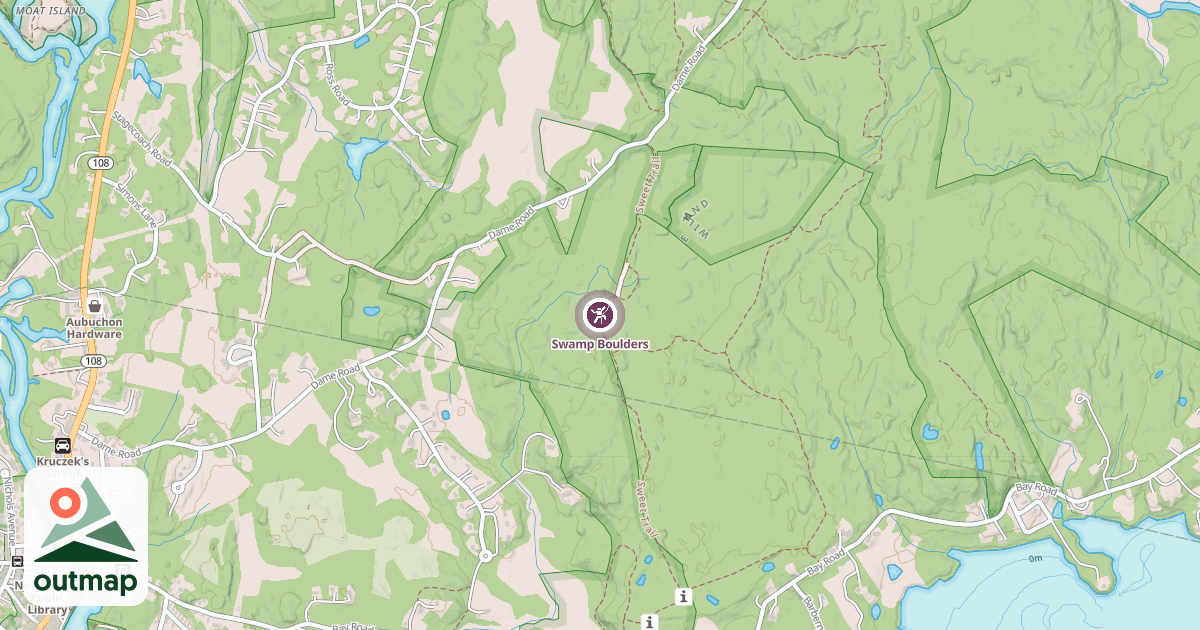 Map of Swamp Boulders