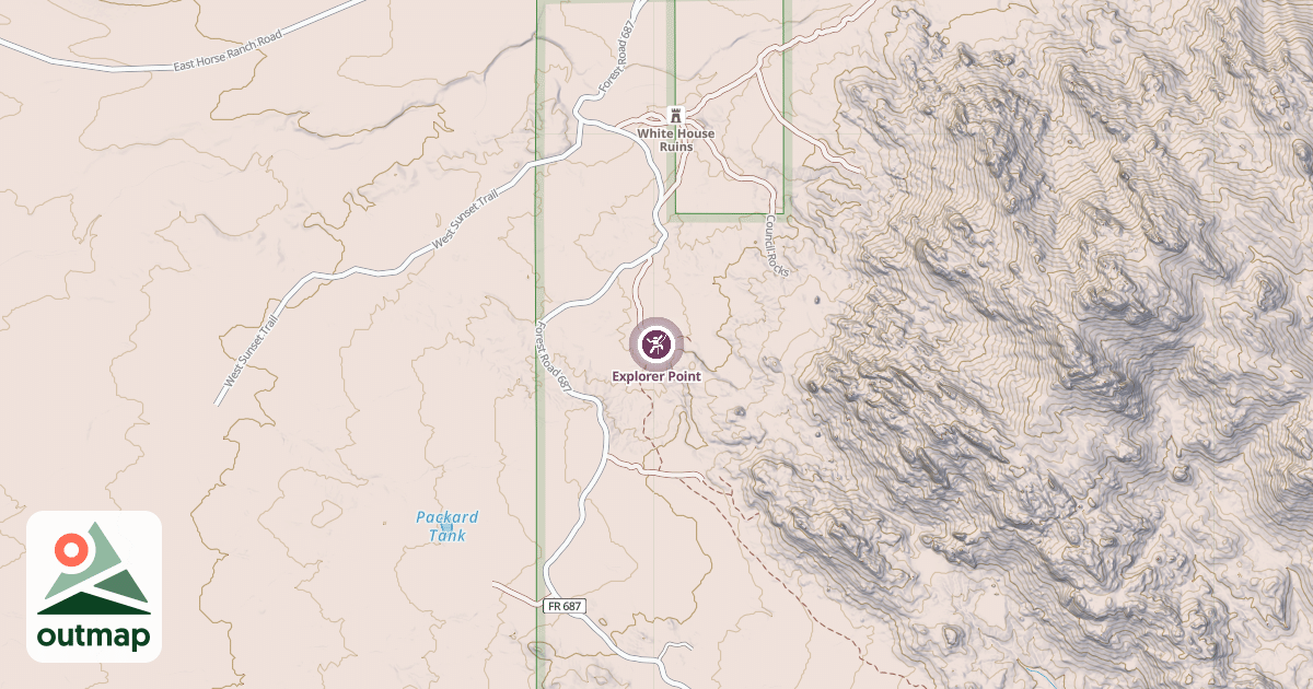 Map of Explorer Point