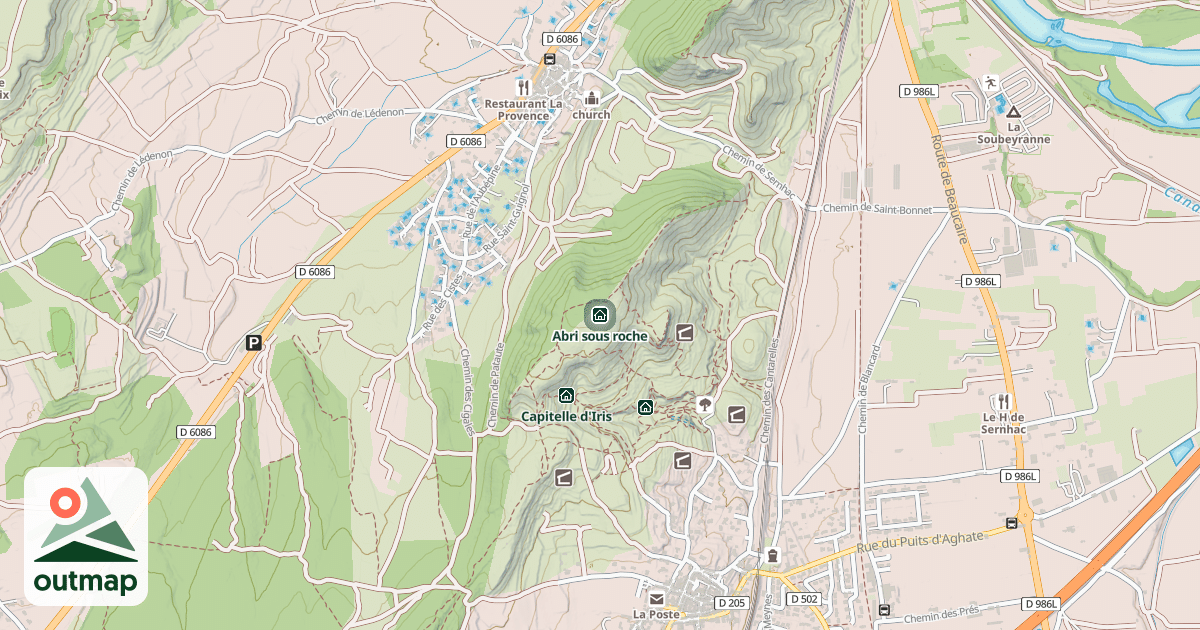 Map of Abri sous roche