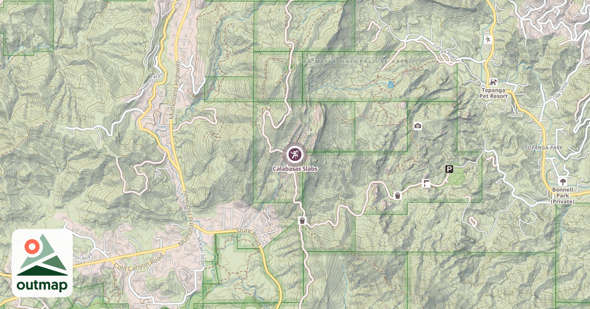 Map of Calabasas Slabs