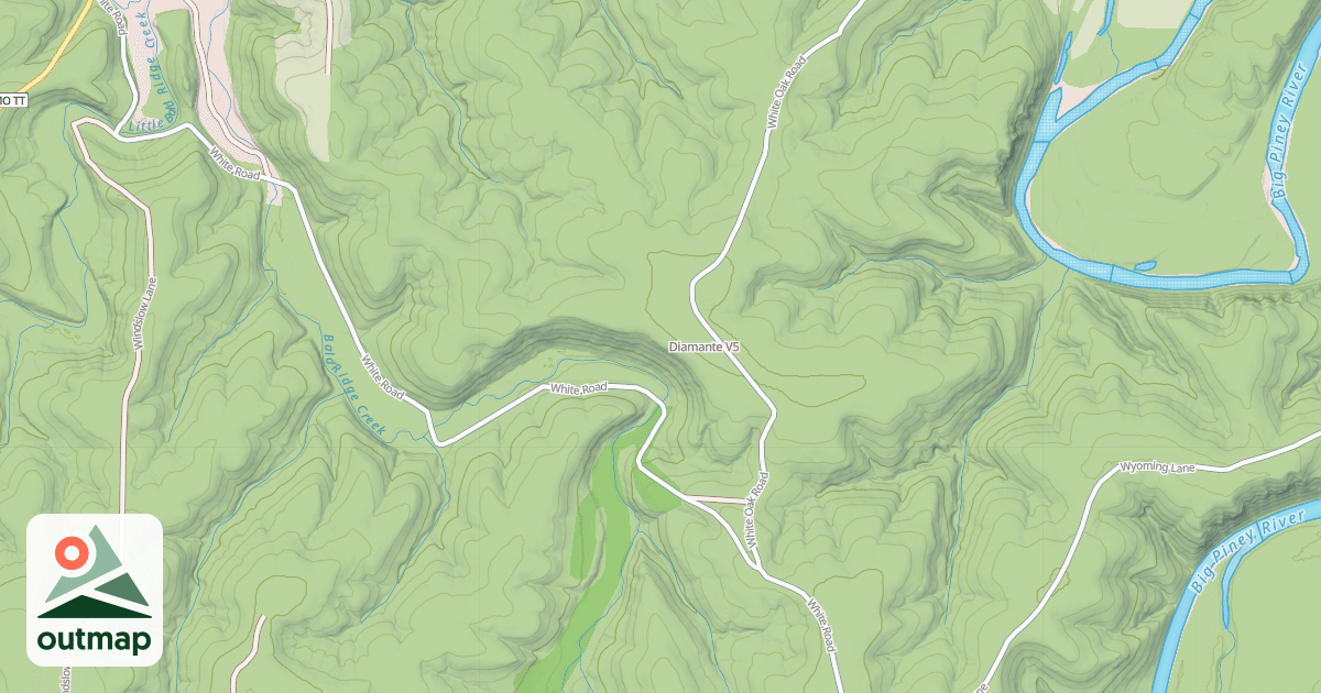 Map of Diamante in Pulaski