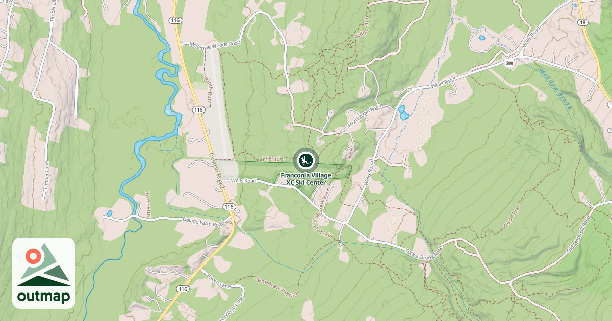 Map of Franconia Village XC Ski Center