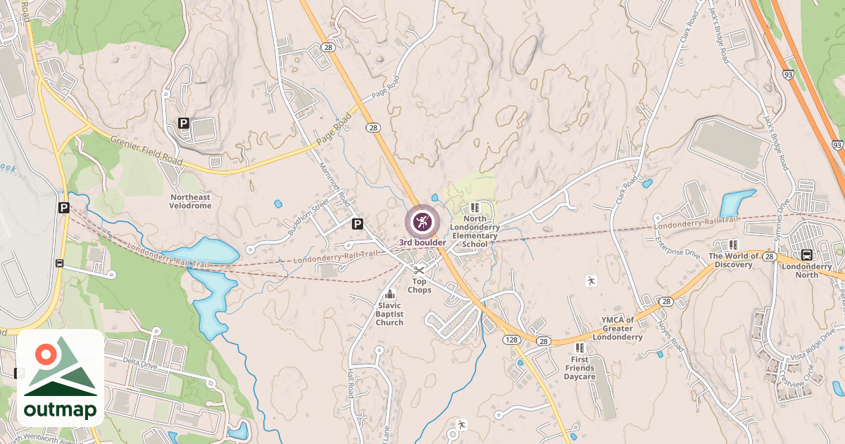 Map of 3rd boulder