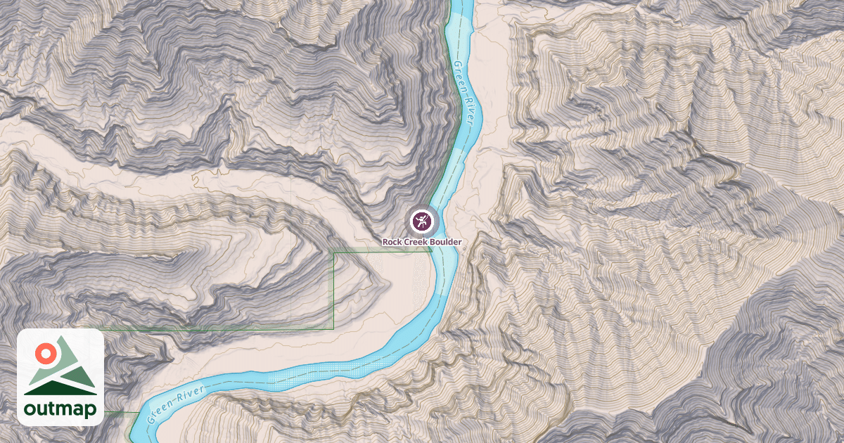 Map of Rock Creek Boulder