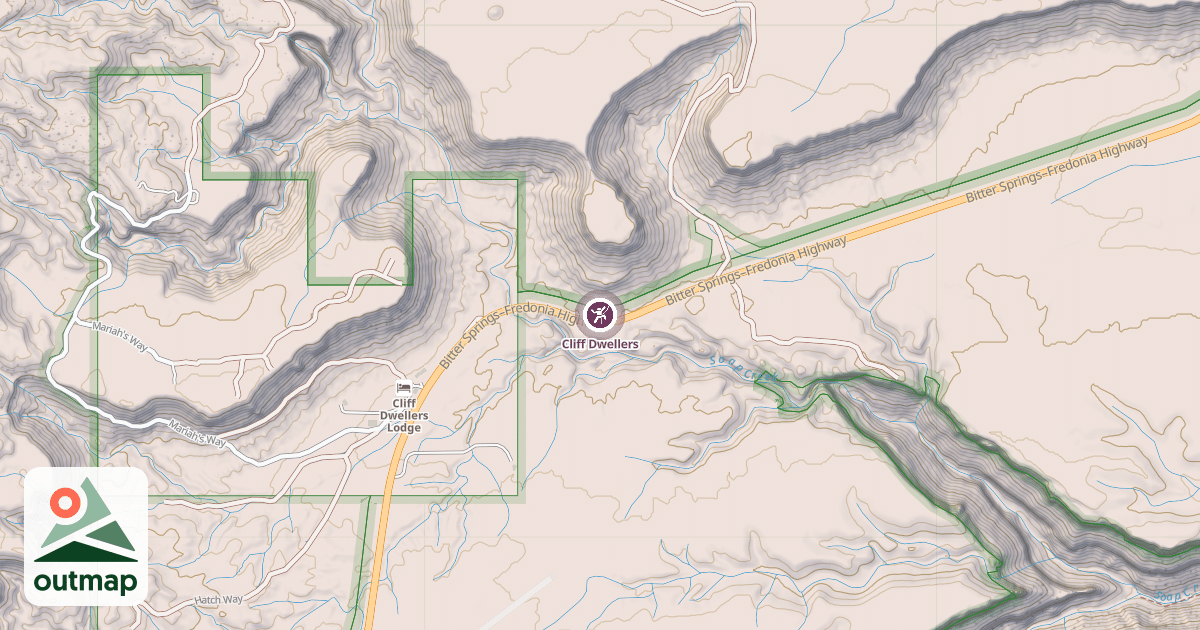 Map of Cliff Dwellers