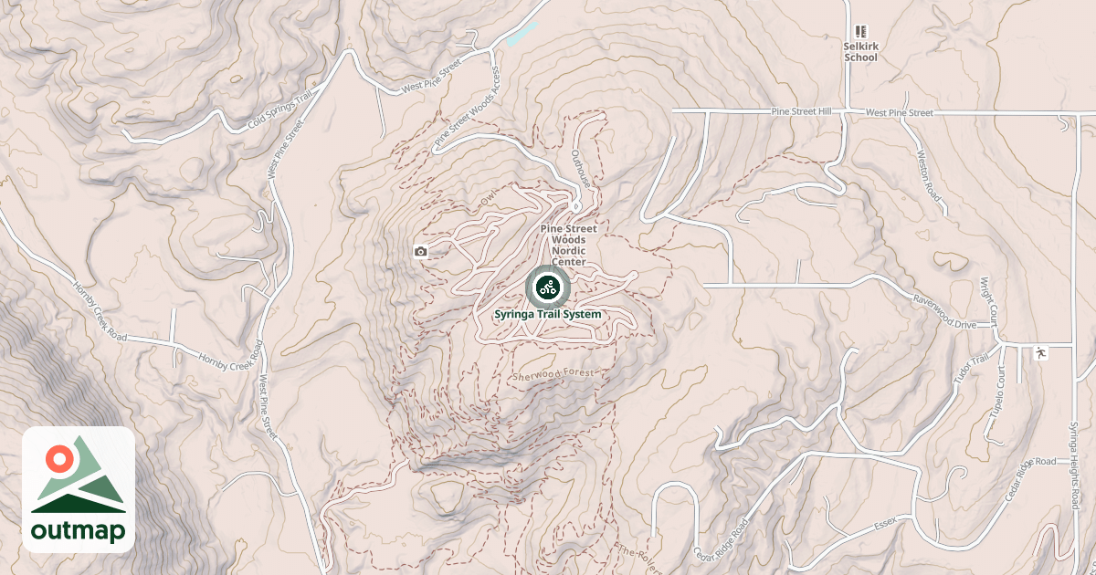 Map of Syringa Trail System