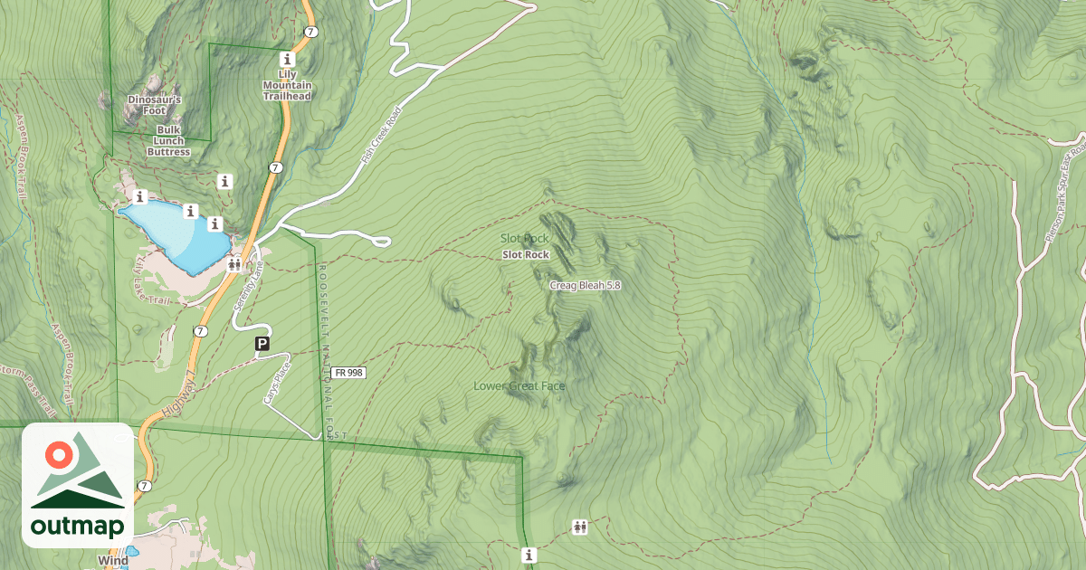 Map of Creag Bleah