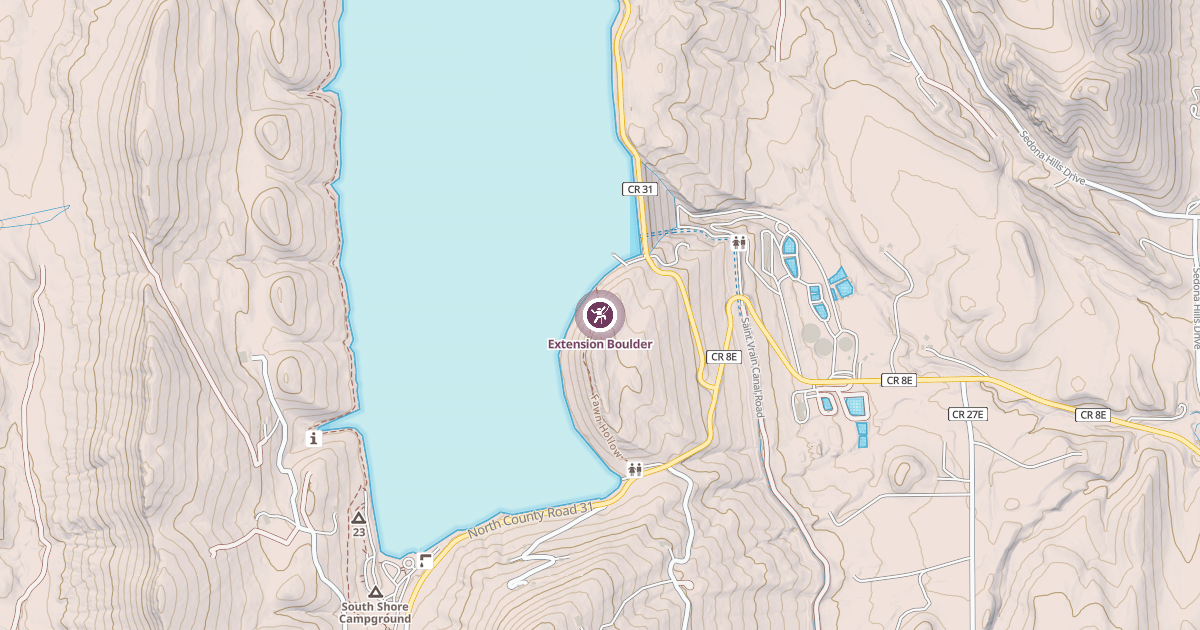 Map preview of Extension Boulder