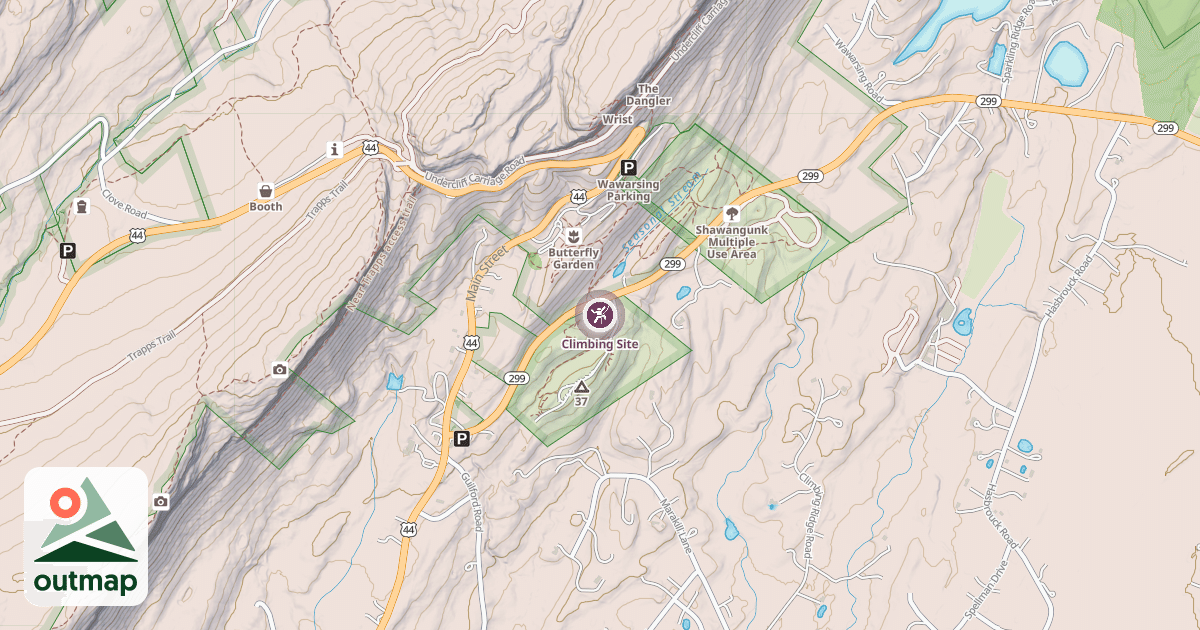 Map of Climbing Site