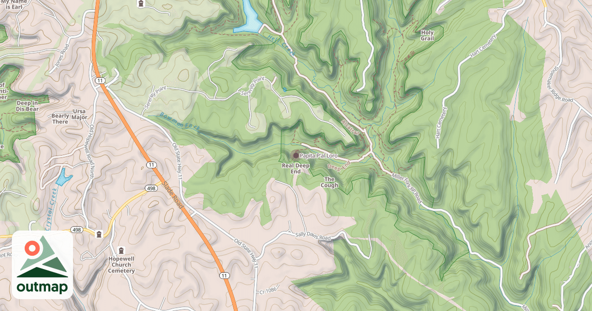Map of Papita P'al Loro