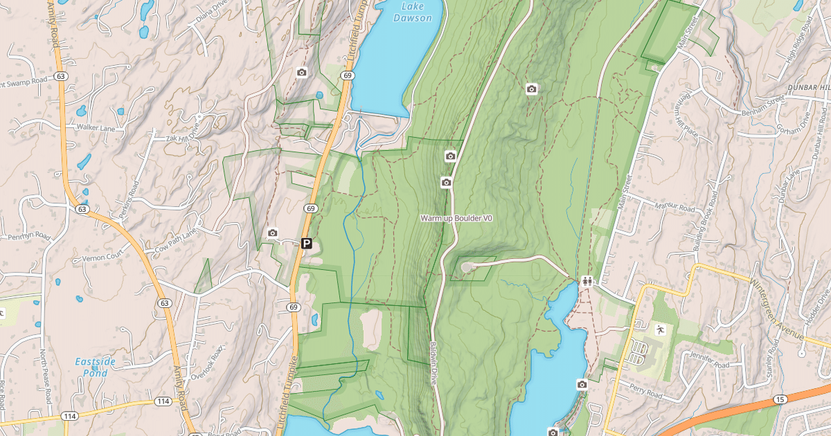 Map preview of Warm up Boulder