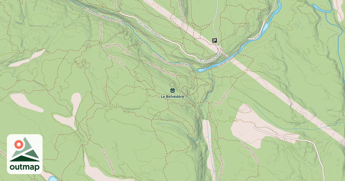 Map of Le Belvédère