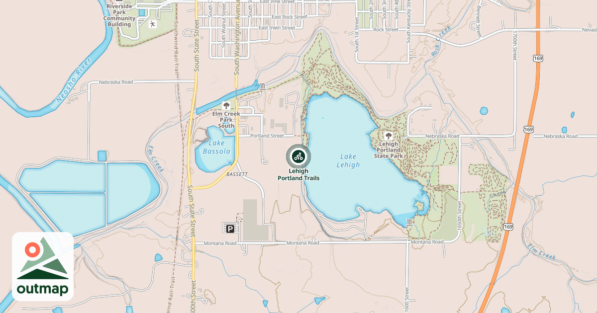 Map of Lehigh Portland Trails