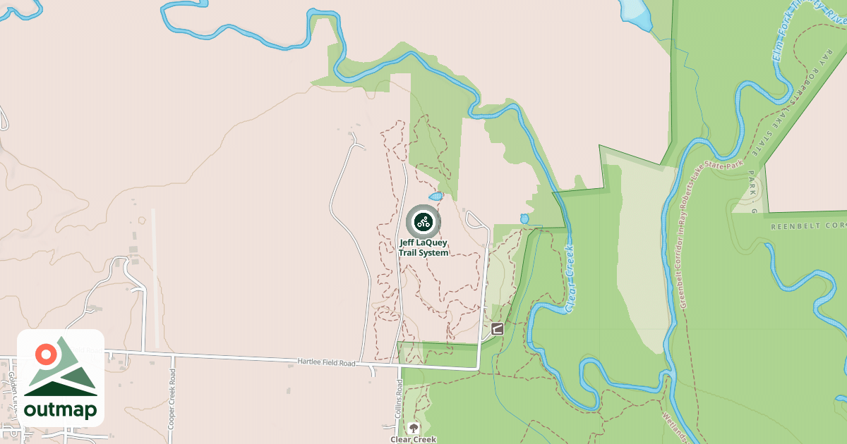 Map of Jeff LaQuey Trail System