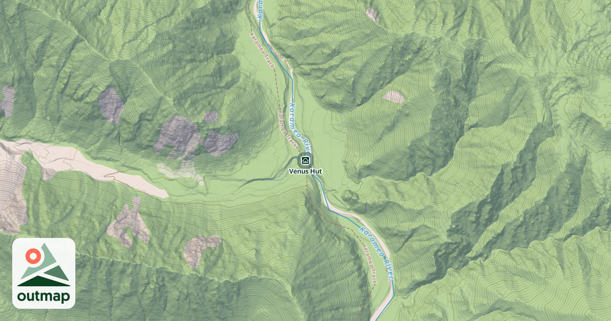 Map of Venus Hut