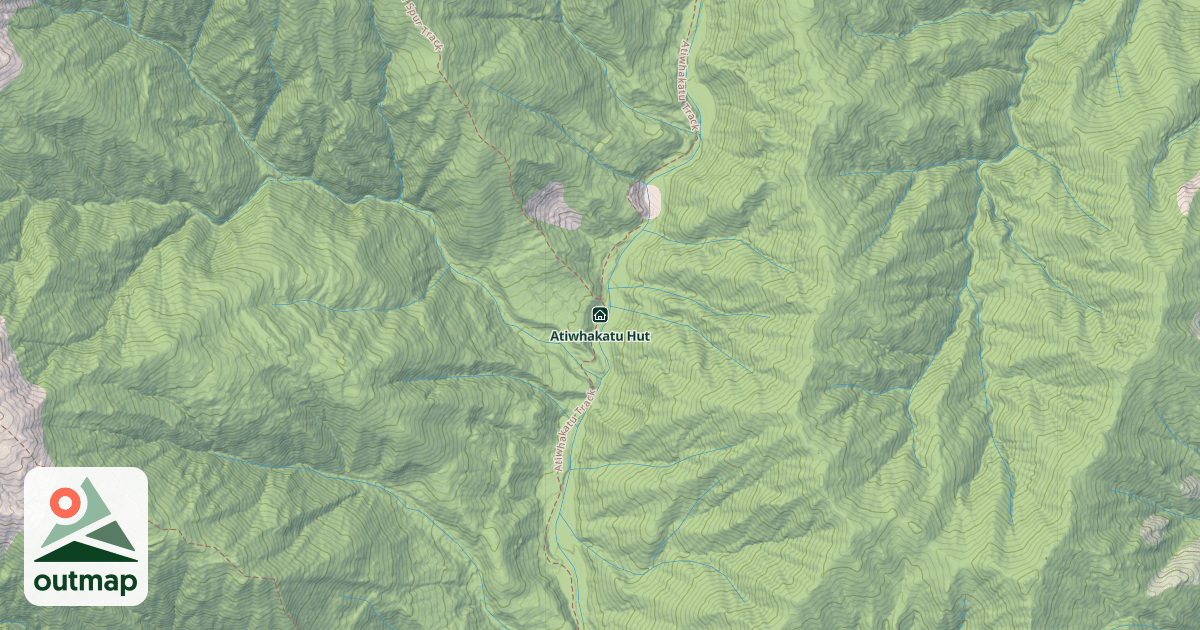 Map of Atiwhakatu Hut