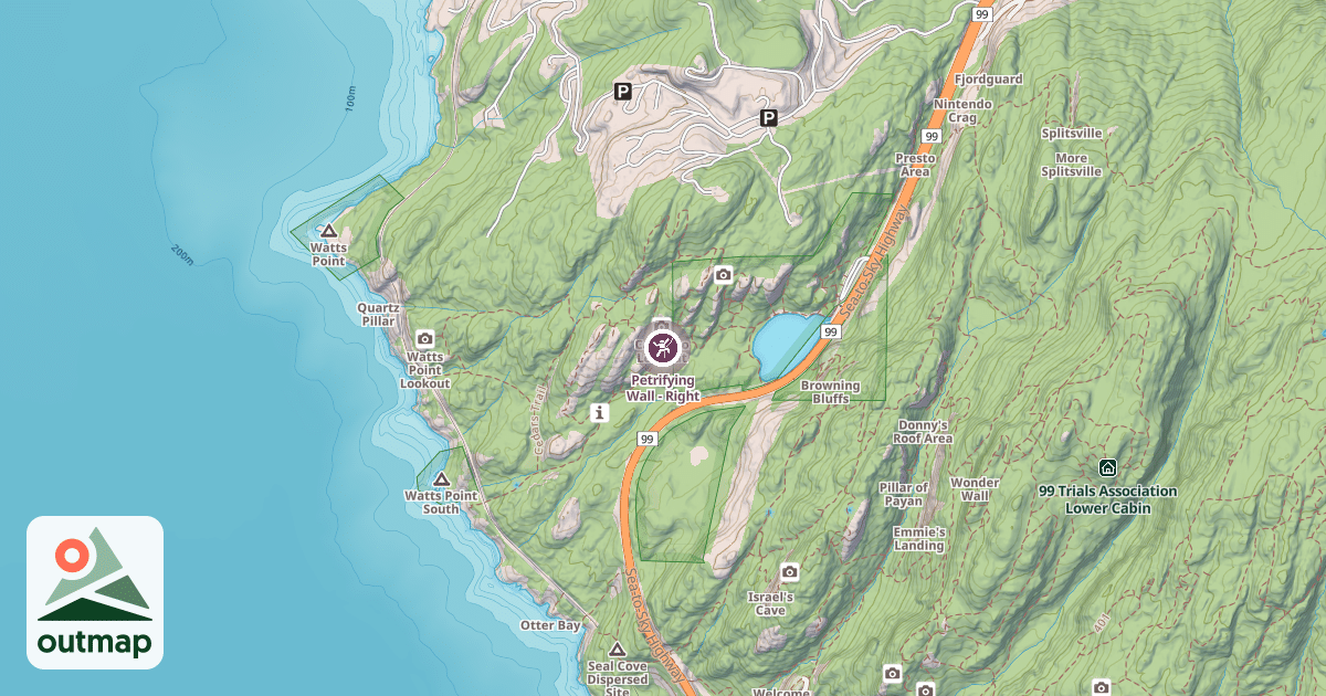 Map of Petrifying Wall - Right