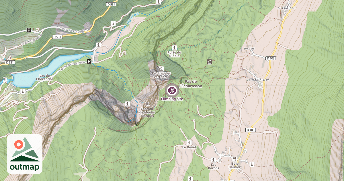 Map of Climbing Site
