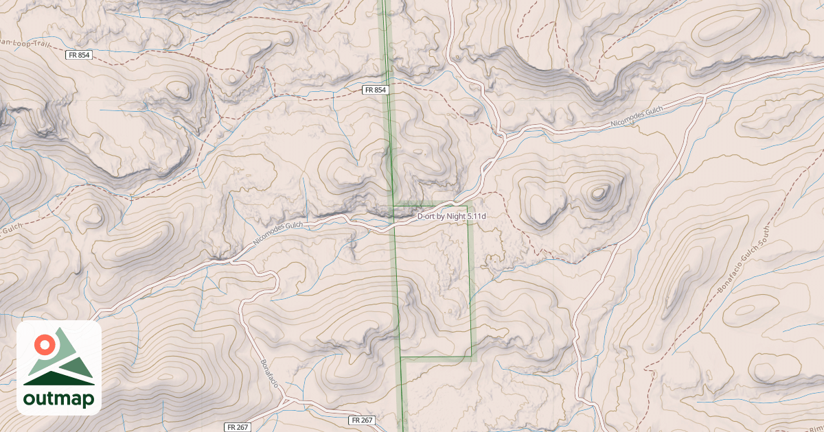 Map of D-ort by Night