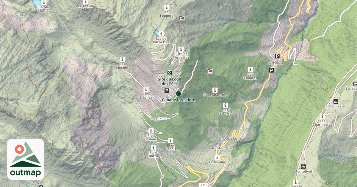 Map of Cabane forestière