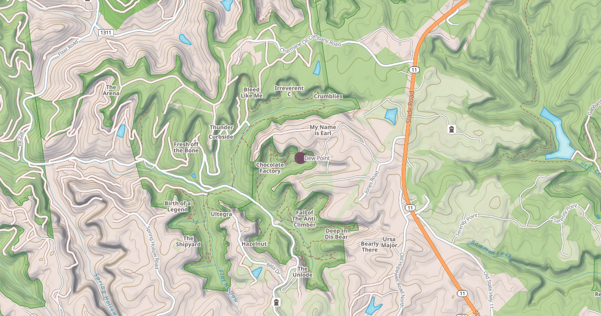 Map preview of Dew Point