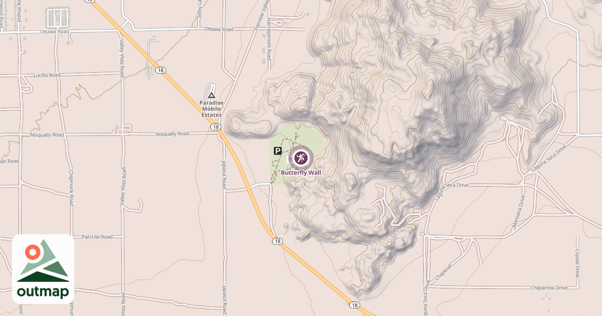Map of Butterfly Wall