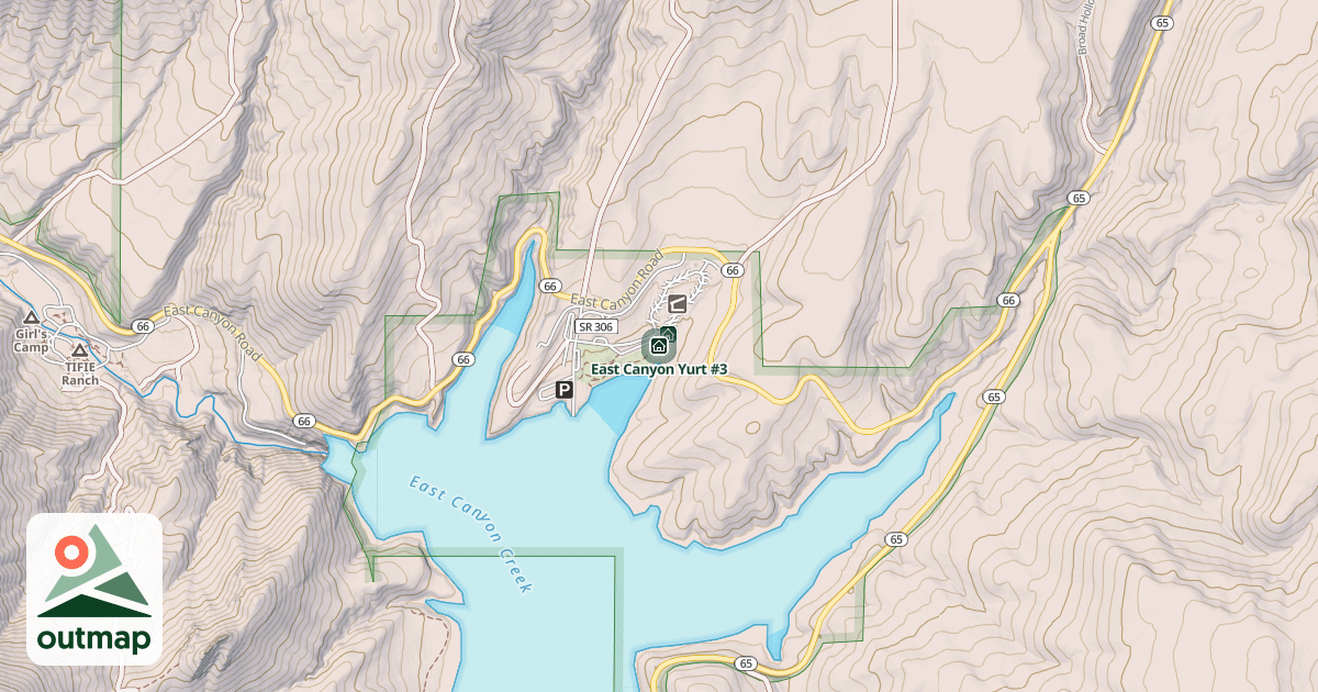 Map of East Canyon Yurt #3