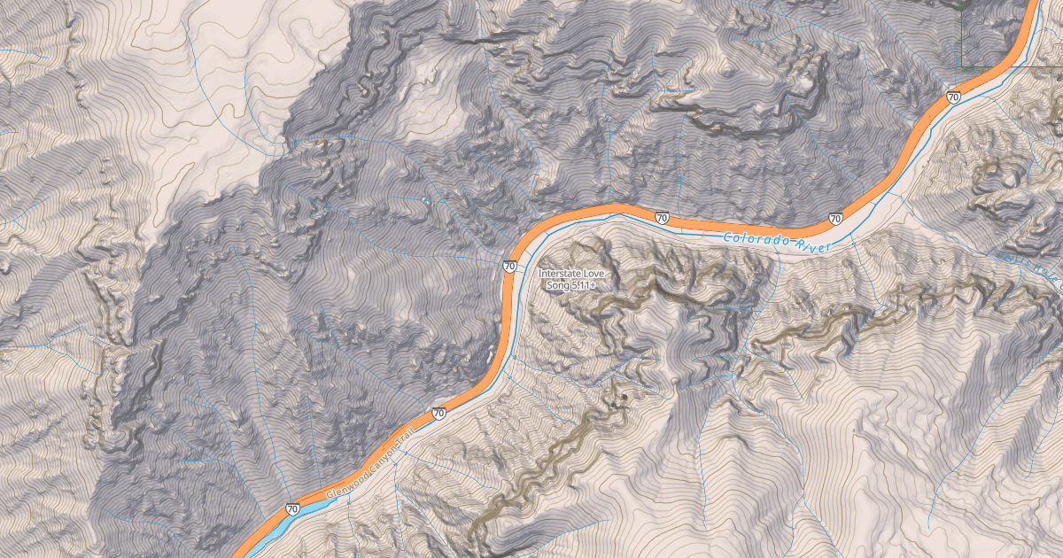 Map preview of Interstate Love Song