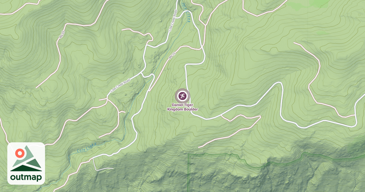Map of Daniel Tiger Kingdom Boulder