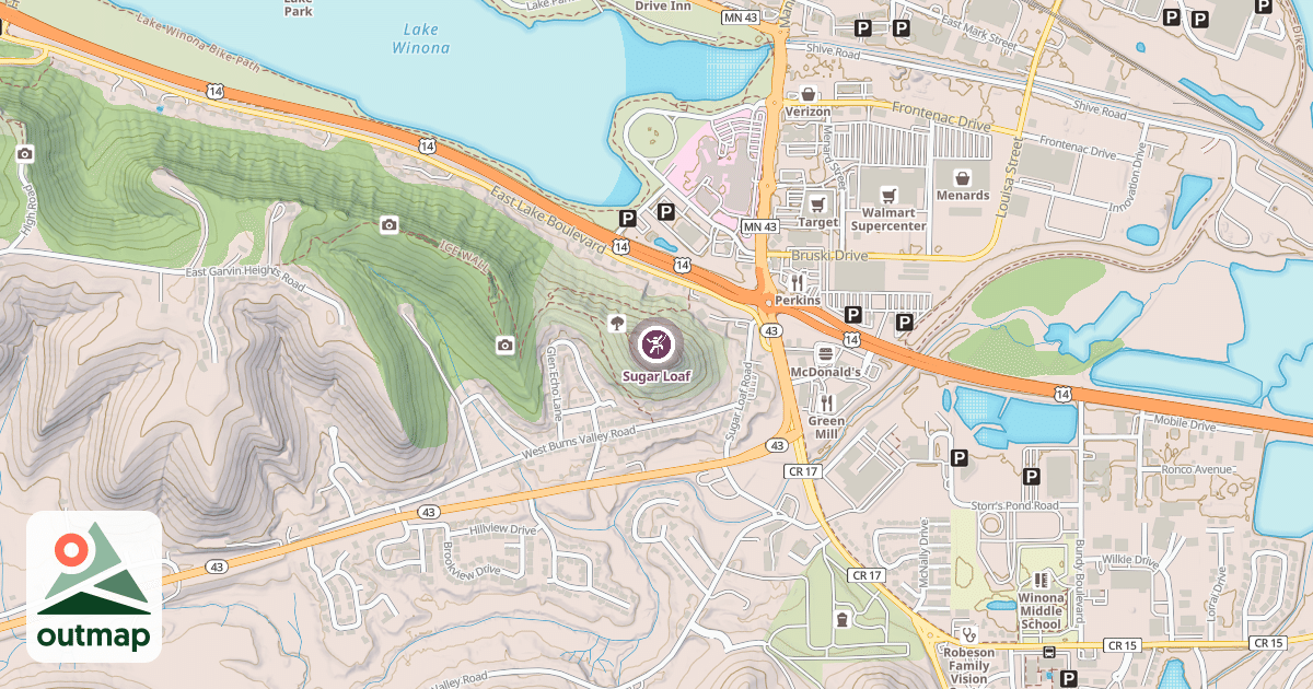 Map of Sugar Loaf