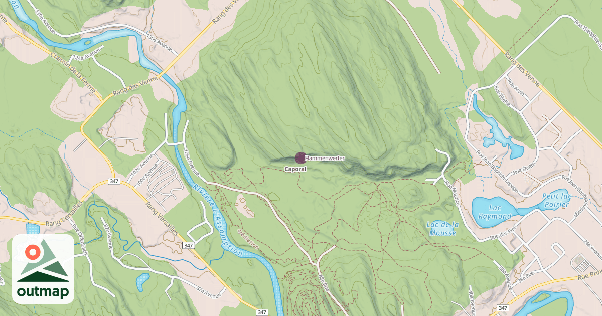 Map of Flammenwerfer