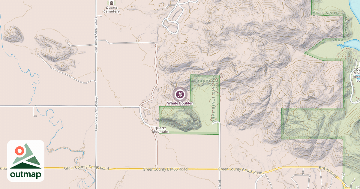 Map of Whale Boulder