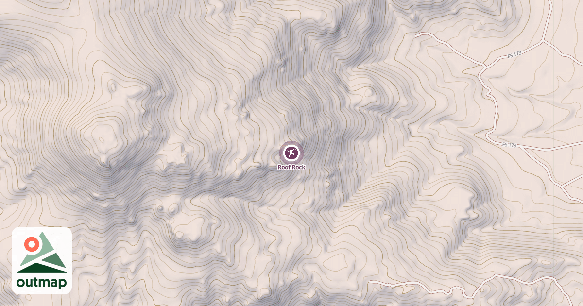 Map of Roof Rock