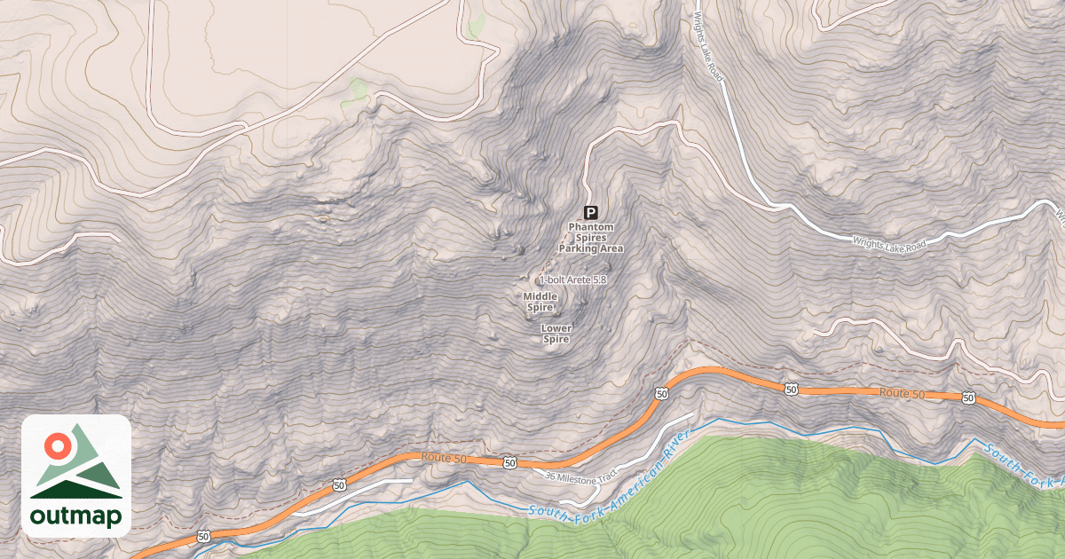 Map of 1-bolt Arete