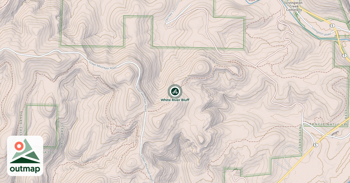 Map of White River Bluff