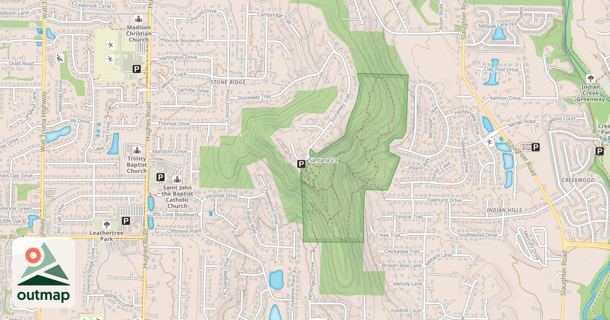 Map of Santana