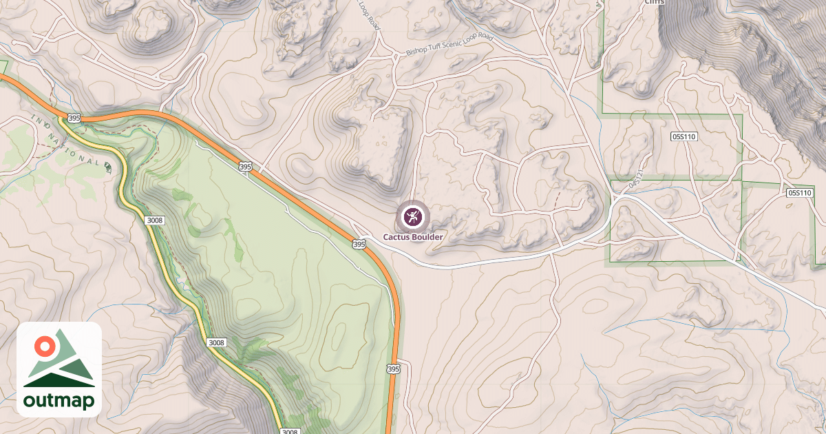 Map of Cactus Boulder