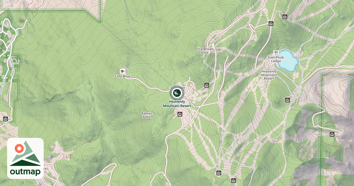 Map of Heavenly Mountain Resort