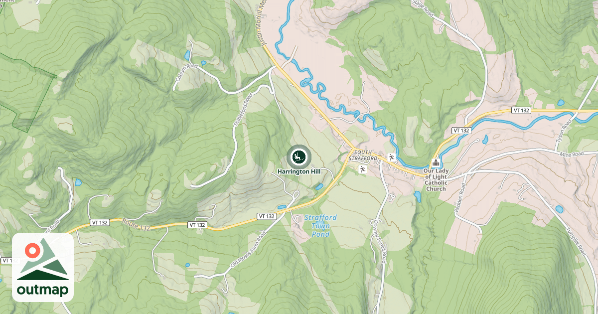Map of Harrington Hill