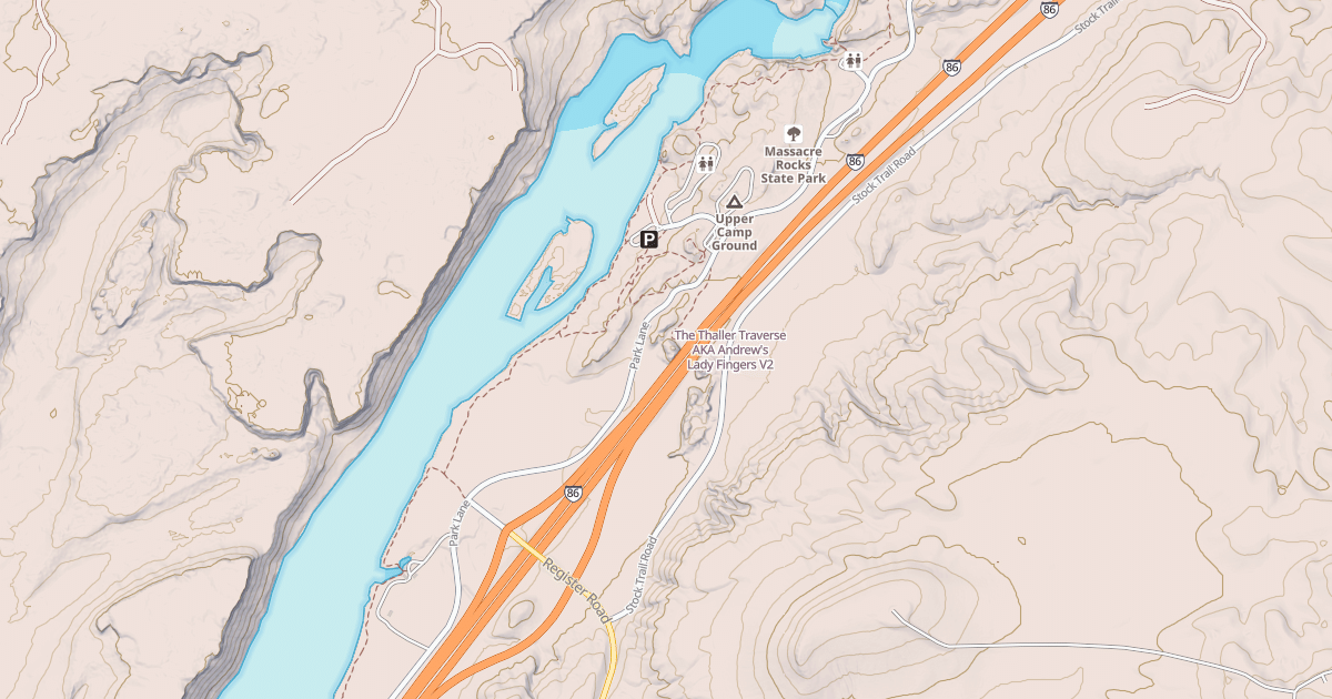 Map preview of The Thaller Traverse AKA Andrew's Lady Fingers