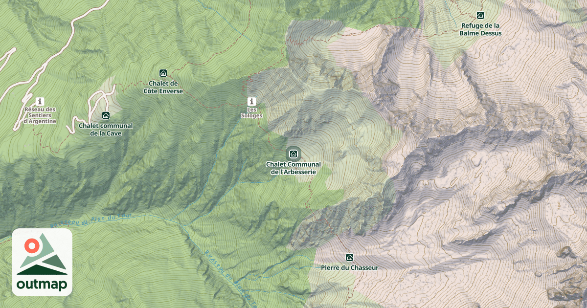 Map of Chalet Communal de l'Arbesserie