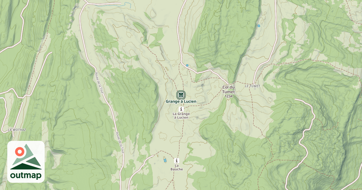 Map of Grange à Lucien