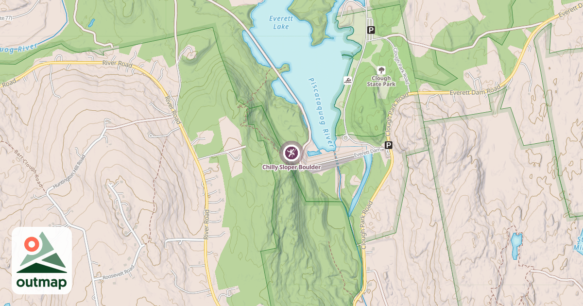 Map of Chilly Sloper Boulder