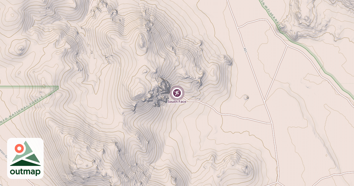 Map of South Face